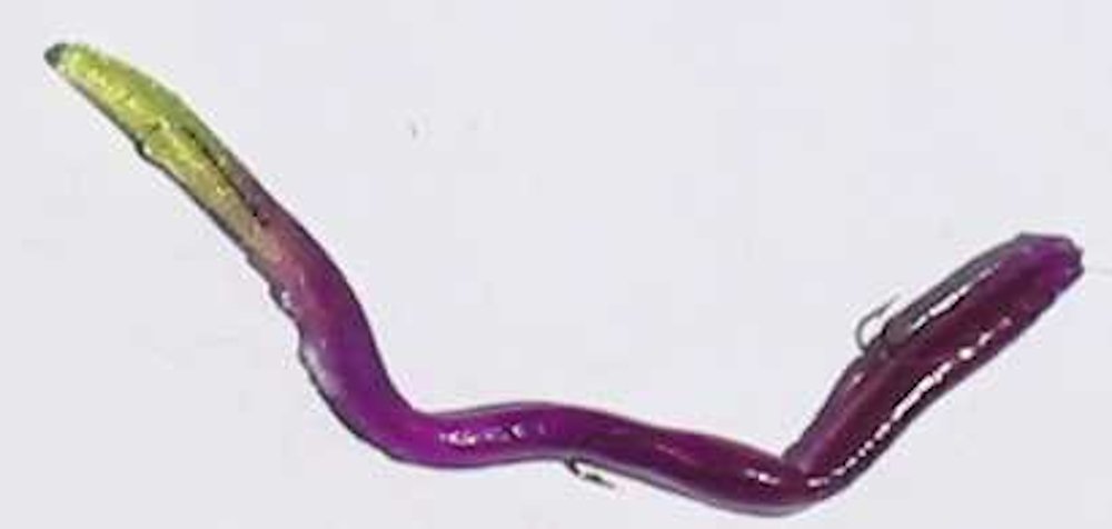 blue purple/chartreuse tail 6" blue purple/chartreuse tail 6"